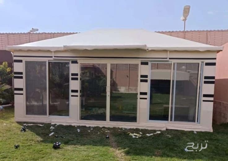 محل خيام ملكية خيام بيوت شعر خيام زجاجية مظلات سواتر منزل 0534044697 5