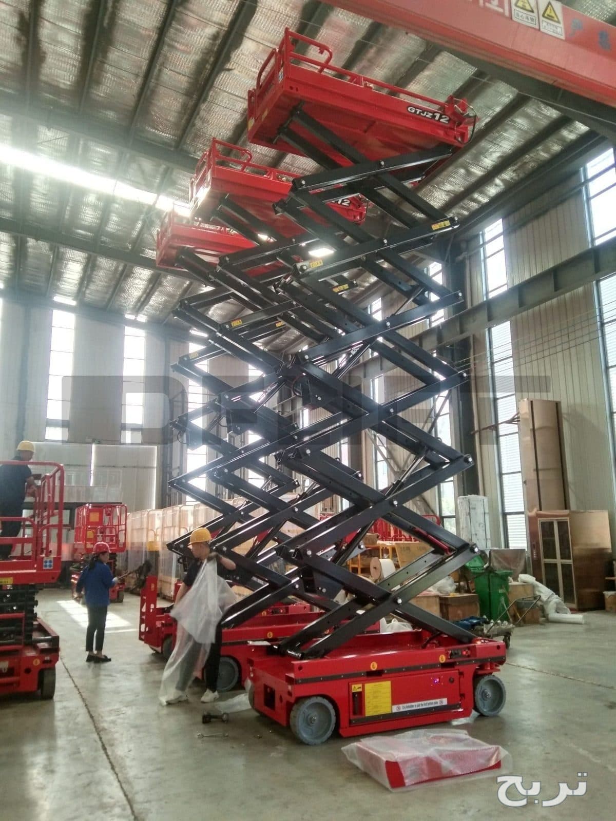 سيزر لفت للايجار بجدة 8م 12م 14م 16م 18م Electric & Diesel Scissor Lift - 0564548663